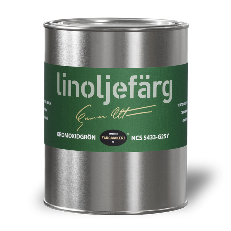 Kromoxidgrön Linoljefärg 1L