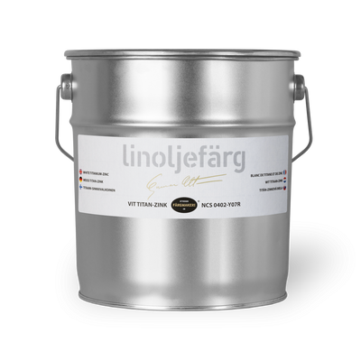 Vit Titan-Zink Linoljefärg 3L