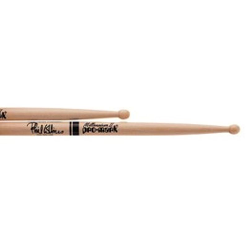Promark TXPCW trumstockar Phil Collins Signature, hickory, stor rund spets
