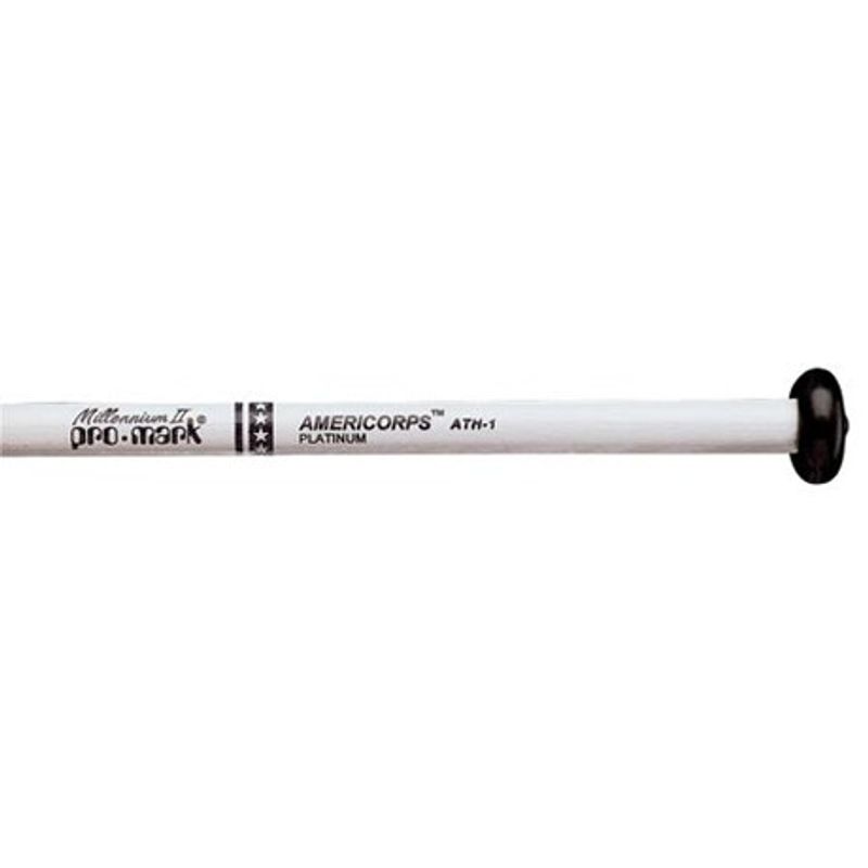 Promark ATH1 tenortrumsklubbor Hard, hickory med gummerat grepp, Nylon