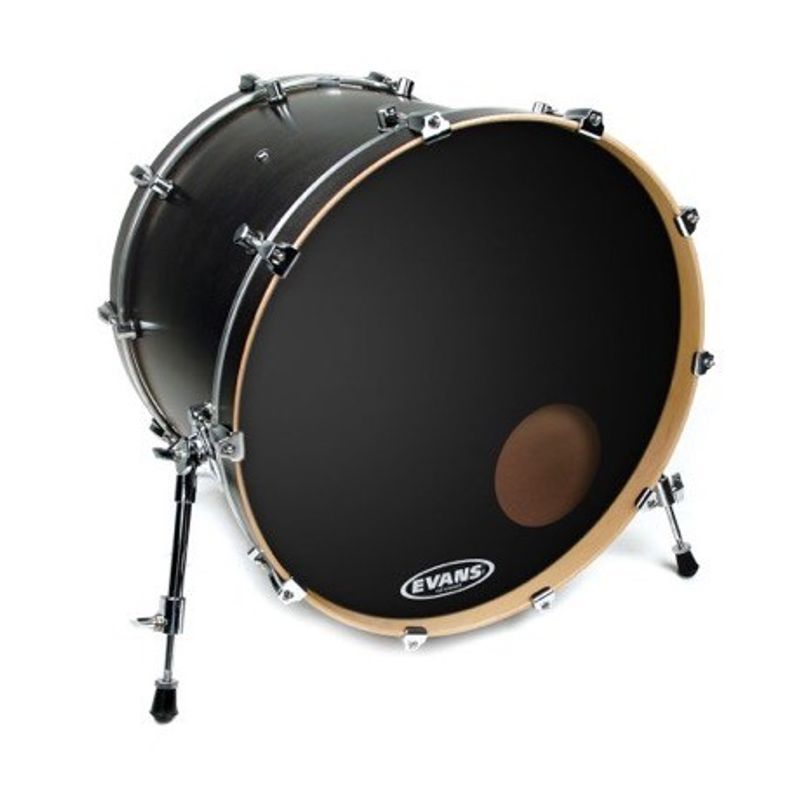Evans BD24RB EQ3 Resonant Black bastrumskinn 24"