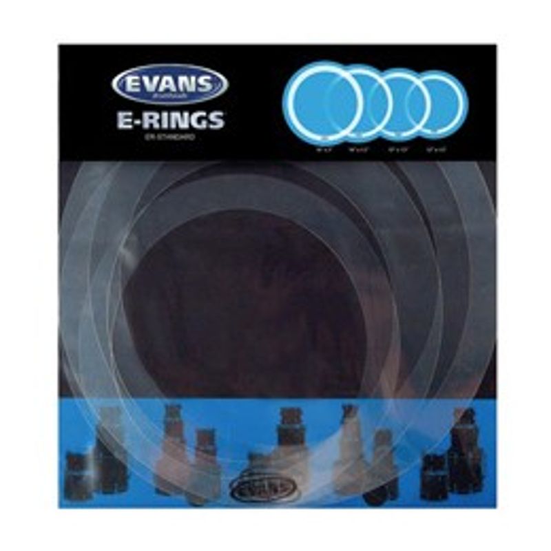 Evans ER-STANDARD E-Ring dämpringar, Fusion-paket (10", 12", 14", 14")