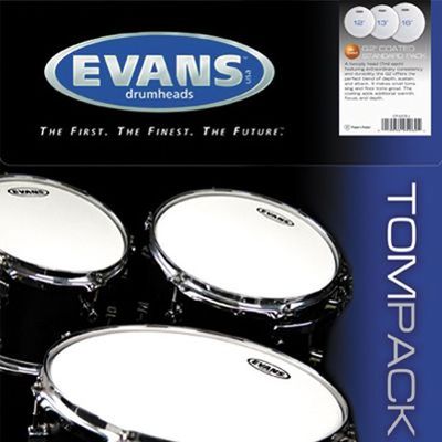 Evans ETP-G2CLR-F skinnpaket Genera G2 Clear Fusion (10", 12", 14")