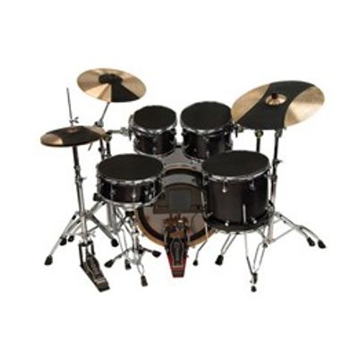 Evans SOSETFSN Sound Off by Evans dämpplattset Fusion med cymbal- och hi-hat-dämpare