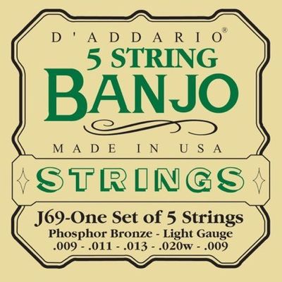 D'Addario J69 Banjosträng 5-S