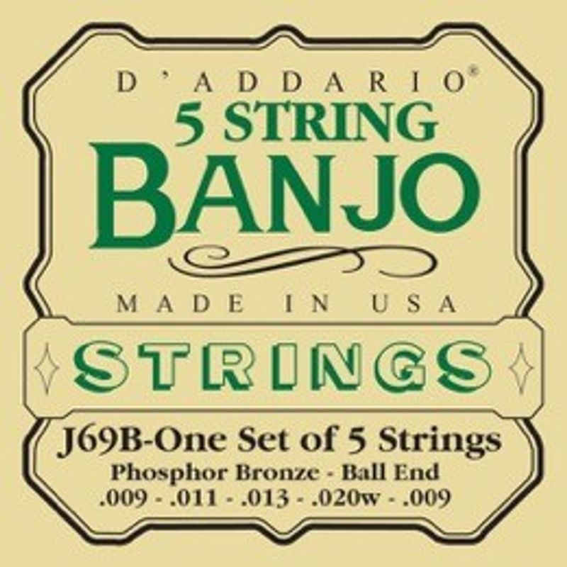 D'Addario J69B Banjosträng 5-S