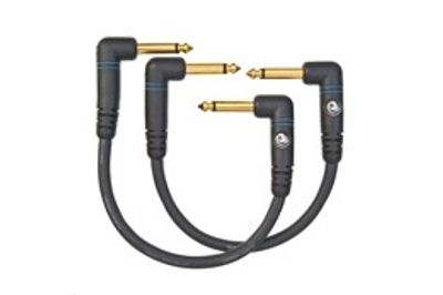 D'Addario PW-PRA-205 Patchkabel Custom 2 st. 15cm. 2 vinklade