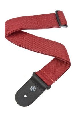 D'Addario PWS101 Axelband 50 mm Poly-Pro - Red