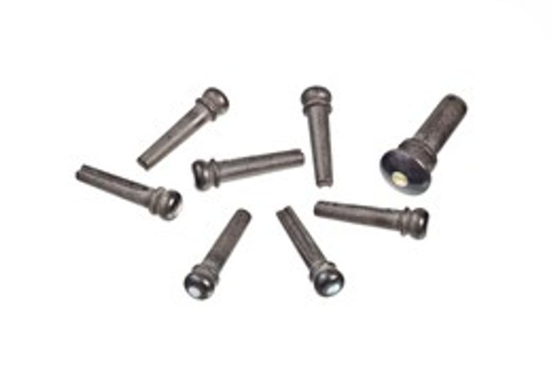 D'Addario PWPS2 End/Bridge-pins 1+6 Ebony/Abalone