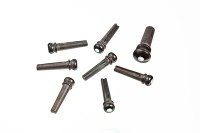 D'Addario PWPS3 End/Bridge-pins 1+6 Ebony/Pearl