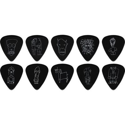 D'Addario 1CBK6-10JS Plektrum Joe Satriani Heavy (10-pack)