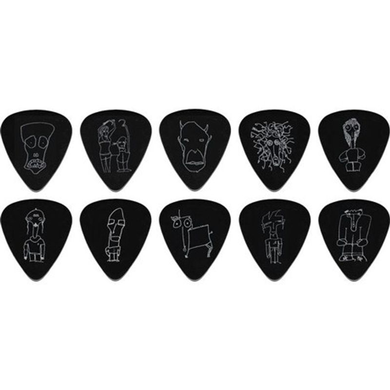 D'Addario 1CBK6-10JS Plektrum Joe Satriani Heavy (10-pack)