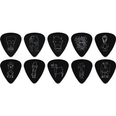 D'Addario 1CBK4-10JS Plektrum Joe Satriani Medium 10-pack