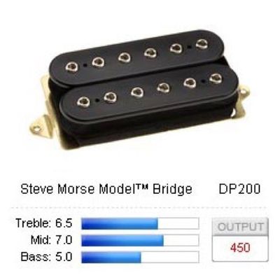 DiMarzio Steve Morse Model Bridge DP200 humbucker, svart