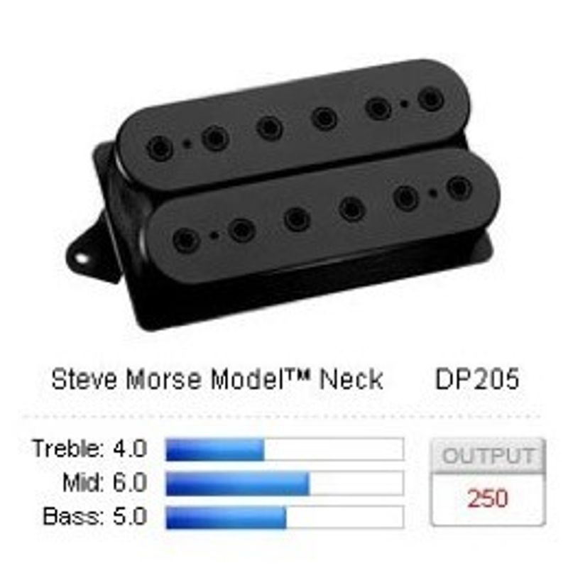 DiMarzio Steve Morse Model Neck DP205 humbucker, svart