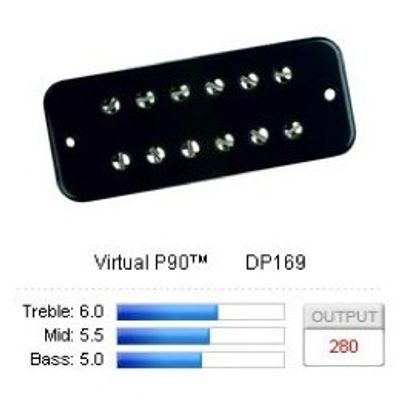 DiMarzio Virtual P90 DP169 P-90, svart
