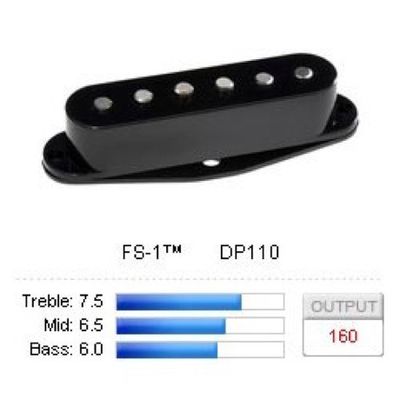 DiMarzio FS-1 DP110 single coil för Strat, svart