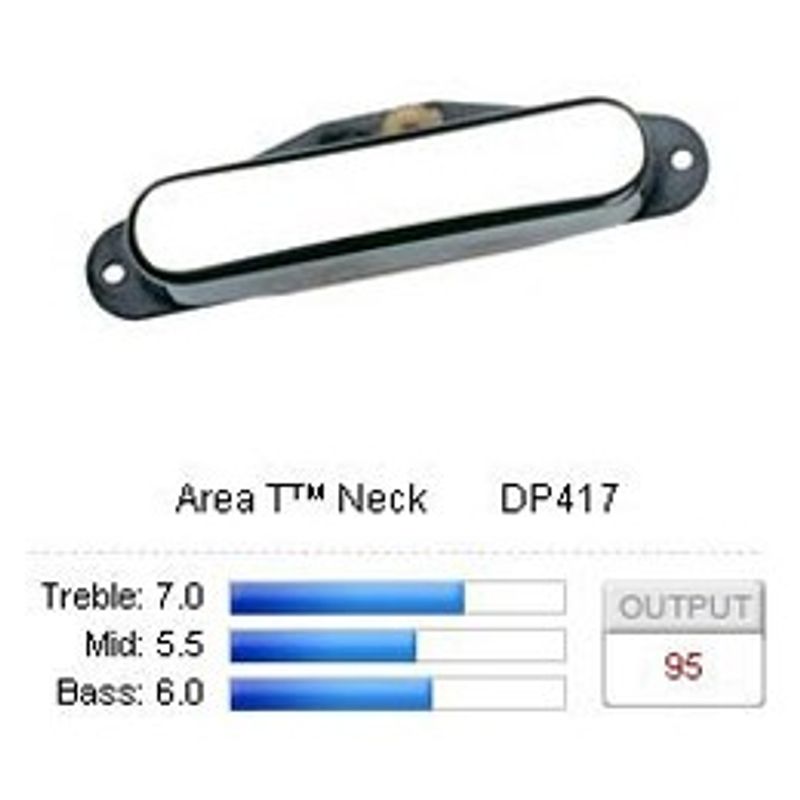 DiMarzio Area T Neck DP417 single coil för Tele, kromkåpa