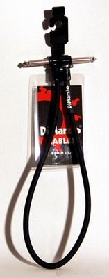 DiMarzio Patchkabel EP17J18RR, 45 cm, vinklad/vinklad, svart