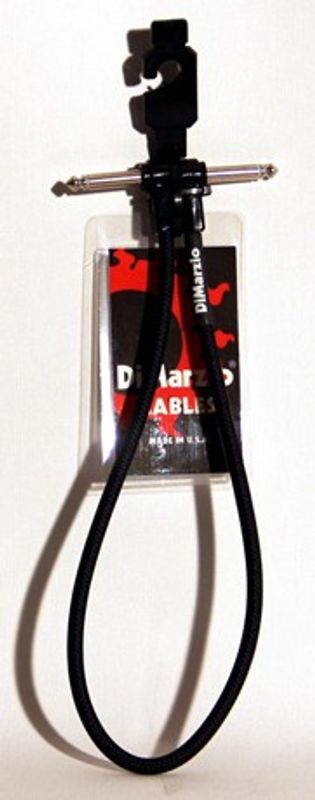 DiMarzio Patchkabel EP17J18RR, 45 cm, vinklad/vinklad, svart