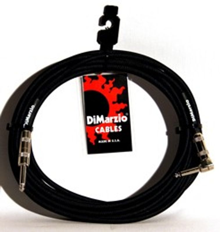 DiMarzio Telekabel EP1721SR, 6,4 m, rak/vinklad, svart