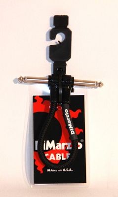 DiMarzio Patchkabel EP17J06RR, 15 cm, vinklad/vinklad, svart