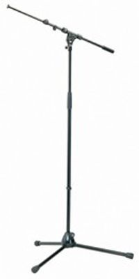 K&M 210/4B Mic Stand black mikrofonstativ med bom