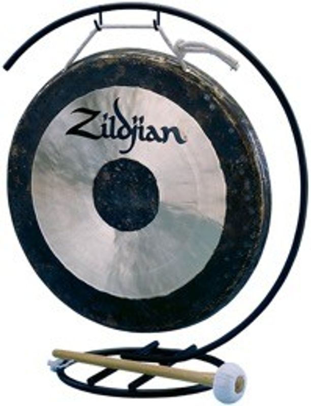 Zildjian P0565 Traditional Gong & Table Top Stand Set