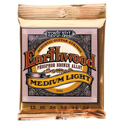 Ernie Ball 2146 Earthwood Phosphor Bronze Medium Light akustiska gitarrsträngar