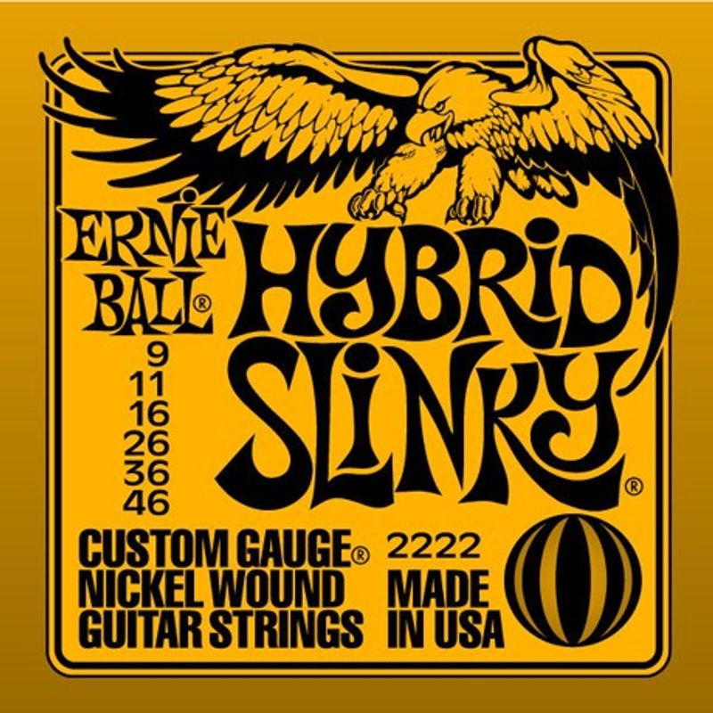 Ernie Ball 2222 Hybrid Slinky Nickel elgitarrsträngar