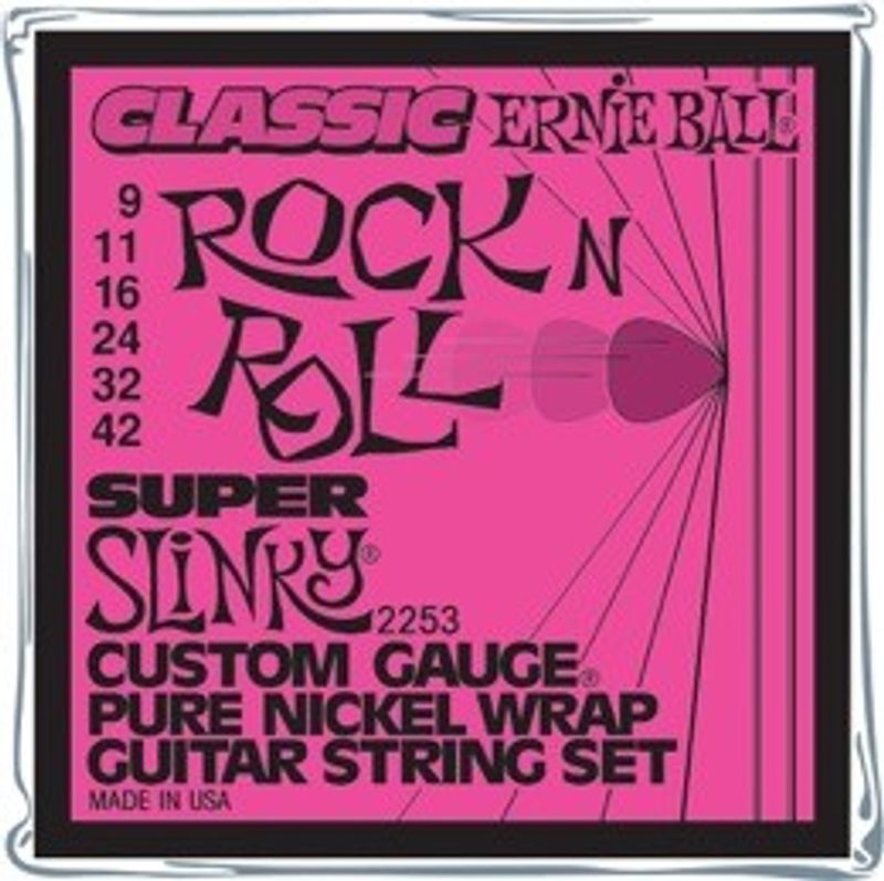 Ernie Ball 2225 Classic Extra Slinky Pure Nickel elgitarrsträngar