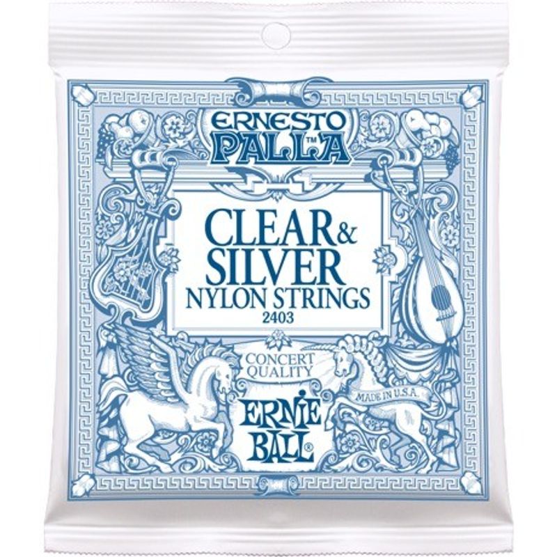 Ernie Ball 2403 Clear & Silver Nylon strings nylonsträngar