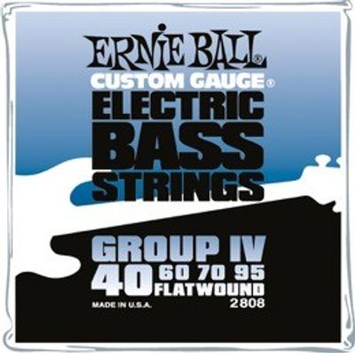 Ernie Ball 2808 Flatwound Stainless Steel Bass 40-100 elbassträngar