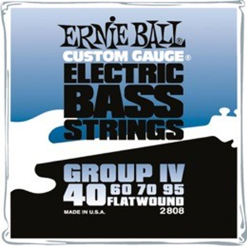 Ernie Ball 2808 Flatwound Stainless Steel Bass 40-100 elbassträngar
