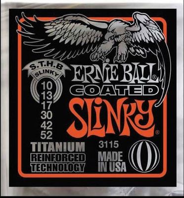 Ernie Ball 3115 Coated Slinky - Skinny Top Heavy Bottom elgitarrsträngar