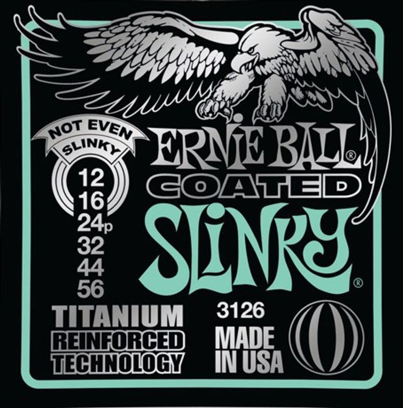 Ernie Ball 3126 Coated Not Even Slinky elgitarrsträngar