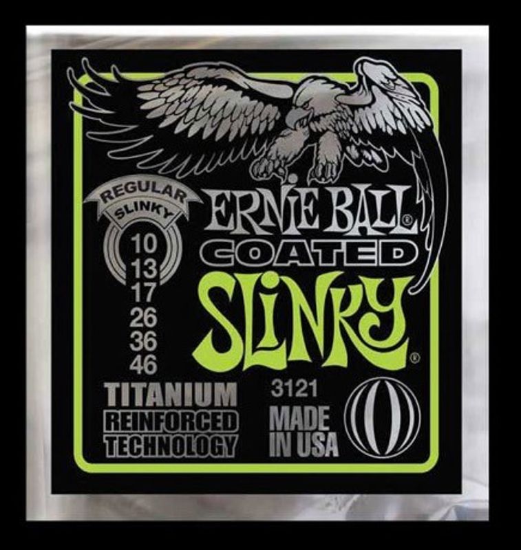 Ernie Ball 3121 Coated Regular Slinky elgitarrsträngar