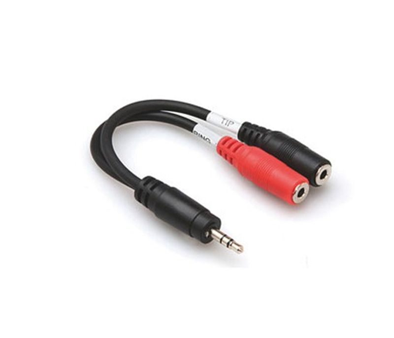 Hosa YMM-261 stereo-breakoutkabel, 3,5 mm stereo – 2 × 3,5 mm mono hona
