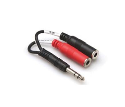 Hosa YPP-117 stereo-breakoutkabel, 6,3 mm stereotele – 2 × 6,3 mm tele hona