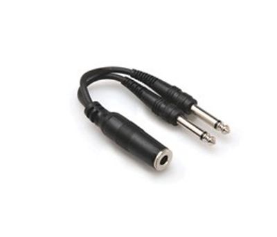 Hosa YPP-106 Y-kabel, 6,3 mm tele hona – 2 × 6,3 mm tele