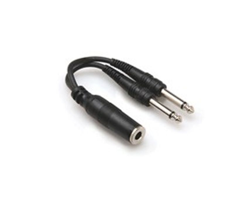 Hosa YPP-106 Y-kabel, 6,3 mm tele hona – 2 × 6,3 mm tele