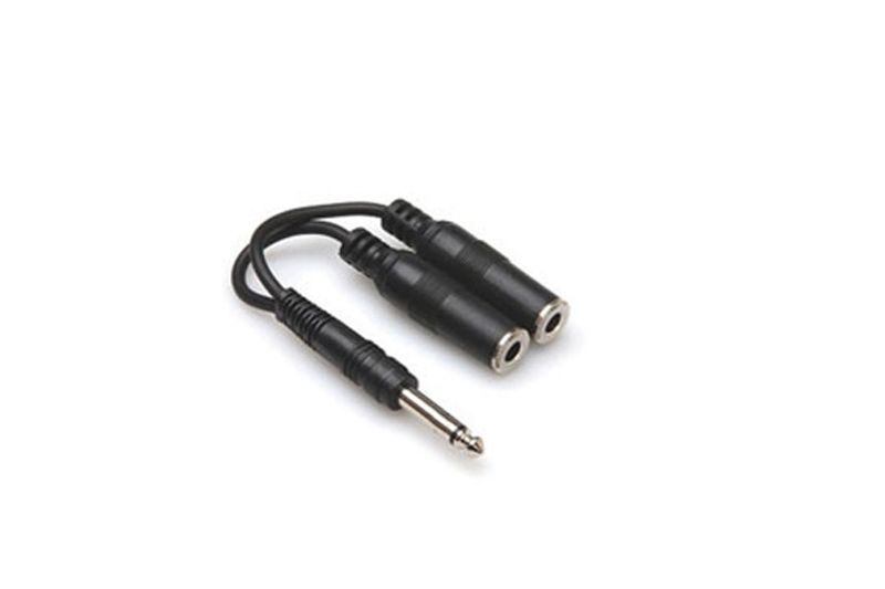 Hosa YPP-111 Y-kabel, 6,3 mm tele – 2 × 6,3 mm tele hona