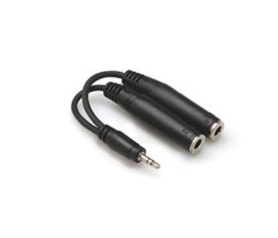Hosa YMP-233 Y-kabel, 3,5 mm stereo – 2 × 6,3 mm stereotele hona