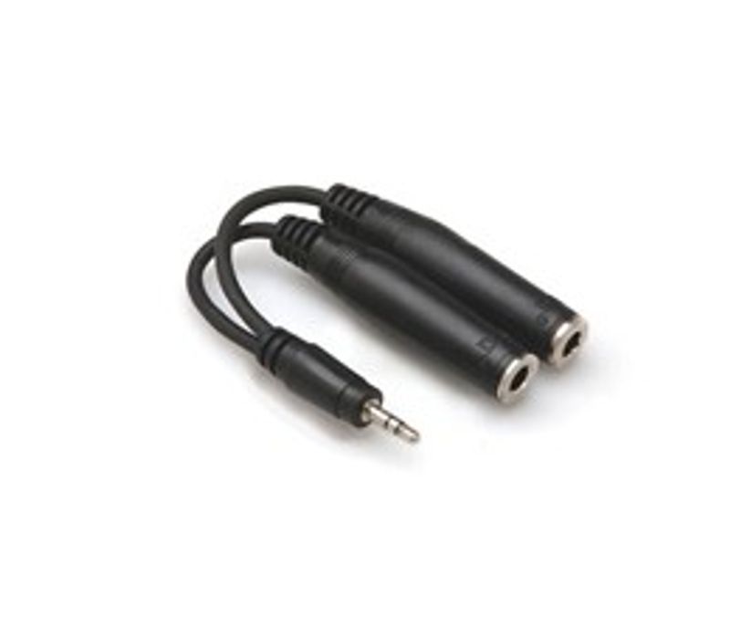Hosa YMP-233 Y-kabel, 3,5 mm stereo – 2 × 6,3 mm stereotele hona