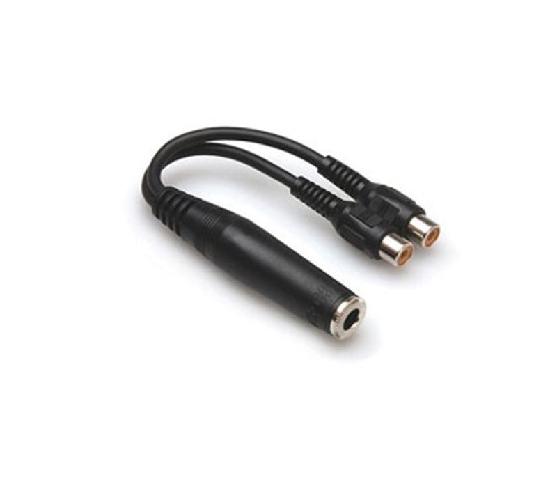 Hosa YRA-115 Y-kabel, 6,3 mm tele hona – 2 × RCA hona
