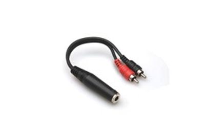 Hosa YPR-131 Y-kabel, 6,3 mm tele hona – 2 × RCA