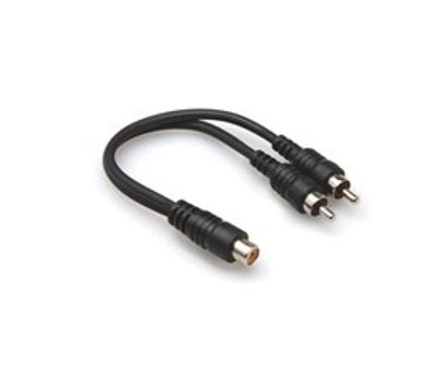 Hosa YRA-105 Y-kabel, RCA hona – 2 × RCA