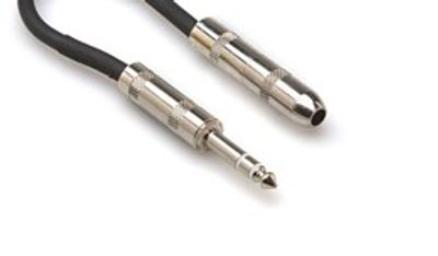 Hosa DOC-106 insert-/direktutgångsadapter, 6,3 mm stereotele – 6,3 mm tele hona