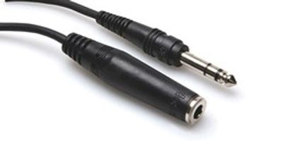 Hosa HPE-310 förlängningskabel för hörlurar, 6,3 mm stereotele – 6,3 mm stereotele, 3 m