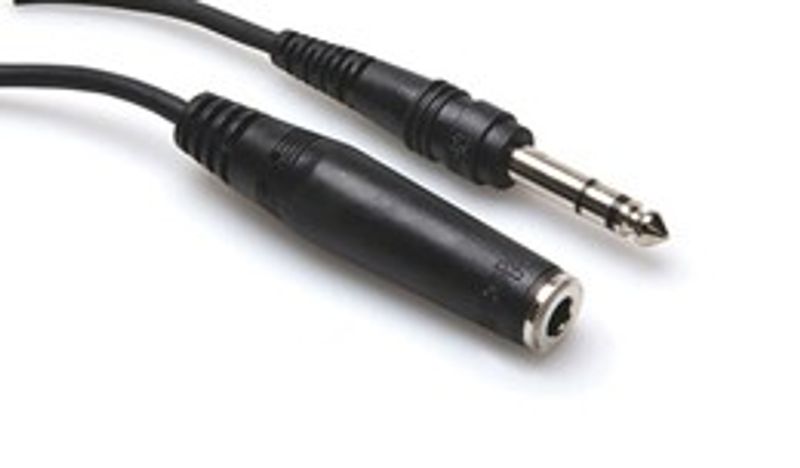 Hosa HPE-310 förlängningskabel för hörlurar, 6,3 mm stereotele – 6,3 mm stereotele, 3 m